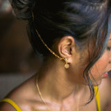 Subhani earrings model shot