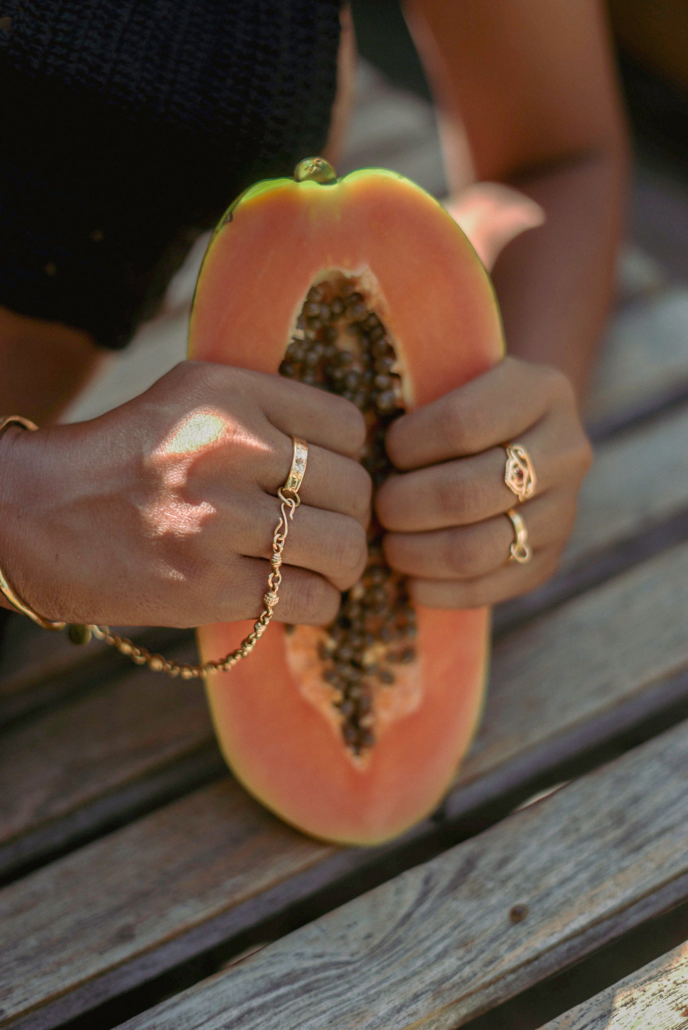 Stacking Ring Hand Chain